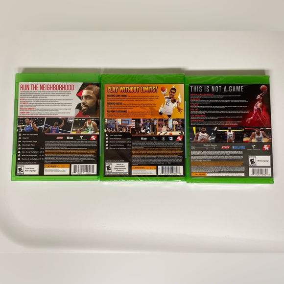 Xbox One games ~ Sealed ~ NBA2K17,  NBA2K PLAYGROUNDS-2 & NBA2K18 - Picture 2 of 3